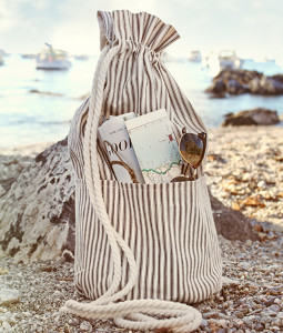 DIY Cinched Beach Bag