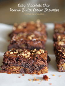 Chocolate Chip Peanut Butter Cookie Brownies