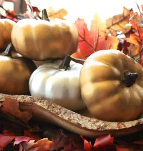 Easy Rub 'n Buff Metallic Pumpkins