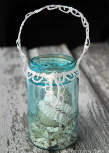 Country Cute Flower Girl Mason Jar