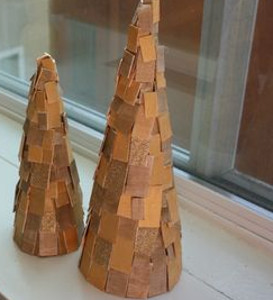 Mini Wooden Christmas Trees