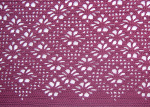 Victorian Lace Flower Throw