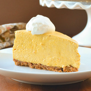 Homemade No-Bake Pumpkin Cheesecake