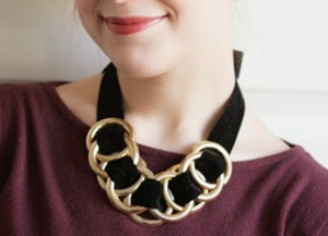 Black Velvet Statement Necklace