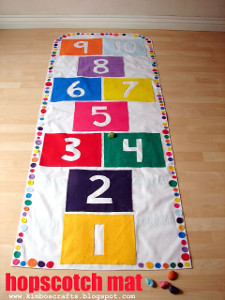 DIY Hopscotch Mat