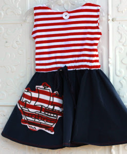 Ahoy Mateys Circle Skirt Dress