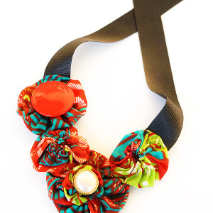 Tribal Fabric Necklace