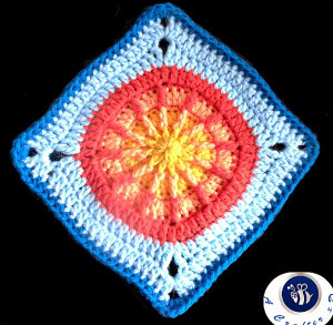 Sun and Sky Granny Square Pattern