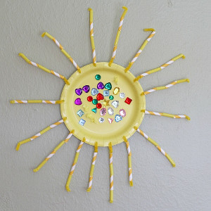 Bejeweled Paper Plate Sun