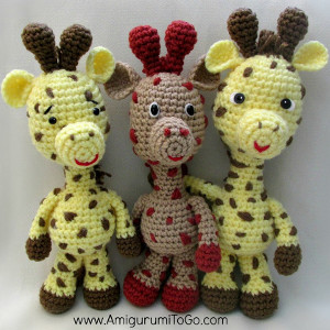 Smiley Crochet Giraffe