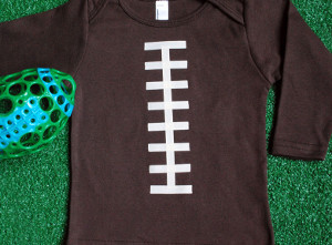 Little Linebacker Football Onesie