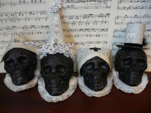 Boutique Chic Glitter Skulls