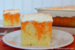 Orange Creamsicle Poke Cake