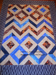 Textured Chevron Stripe Quilt