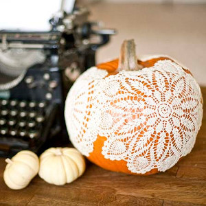 Grandma's Choice Doily Pumpkins