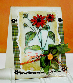 Watercolor Flower Garden Card