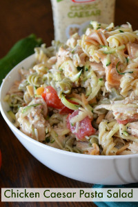 Easy Chicken Caesar Pasta Salad