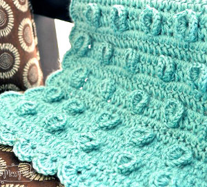 Lily Pad Crochet Baby Blanket