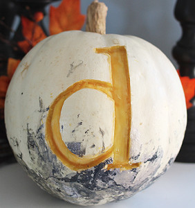 Custom Monogrammed Pumpkin