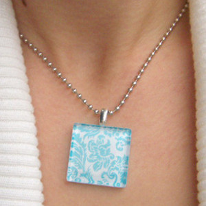 Graceful Glass Tile Pendant