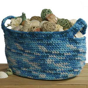 Oceanic Crochet Basket