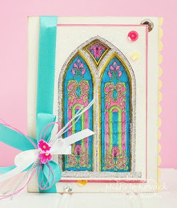 Radiant Stained Glass Window Card