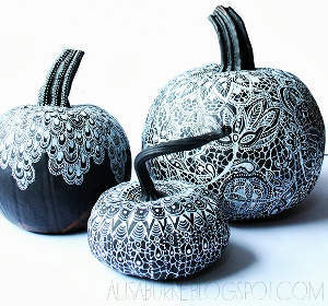 Embrace Lace No Carve Pumpkins