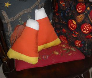 Candy Corn Pillows