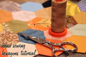 How to Hand Quilt Hexagons