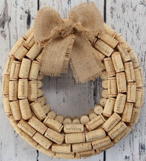 Vintage Cork Wreath