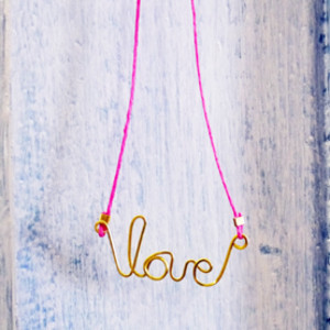 Golden Love DIY Necklace