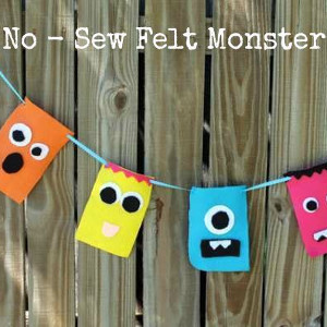 Easy No-Sew Monster Banner