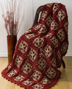 Christmas Snowflakes Crochet Blanket Pattern