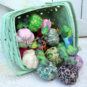 Cute Vintage Fabric Pumpkins