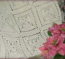 Angel Squares Crochet Afghan