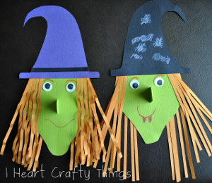 Wicked Witch Paper Craft | AllFreeKidsCrafts.com