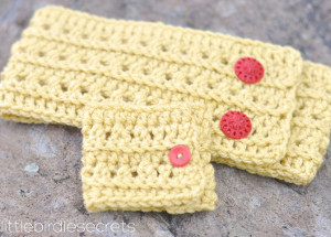 Matching Crochet Cuff and Headband