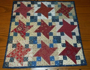 Patriotic Starry Table Topper