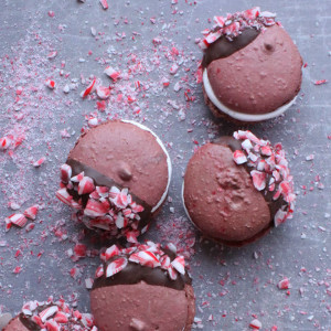 Red Velvet and Peppermint Macarons