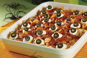 Spooky "Eyeballs" Casserole