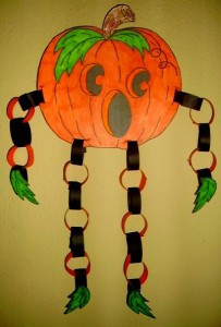 Jack-o'-Lantern Paper Chain