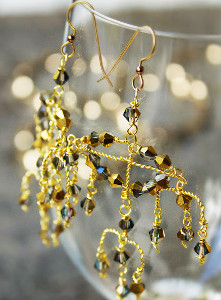 Gold Chandelier DIY Earrings