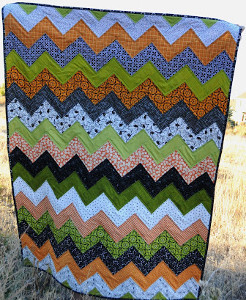 Halloween Chevron Quilt