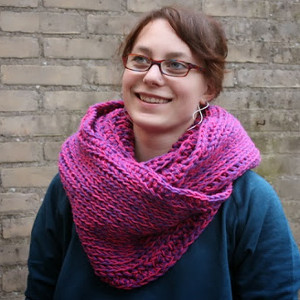 Foxy Faux-Knit Cowl