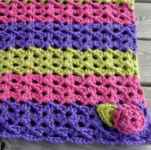 Summer Sorbet Crochet Baby Blanket