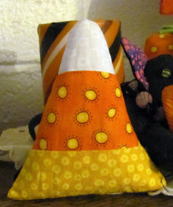 Candy Corn Pincushion