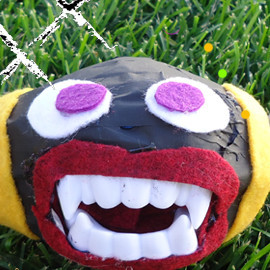 Football Monster Halloween Craft