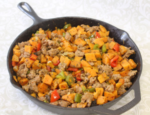 Sweet Potato Sausage Skillet