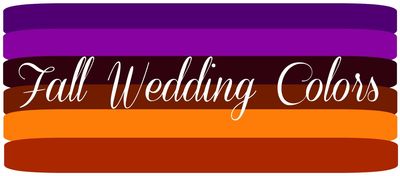 Fall Wedding Colors: Palette Ideas