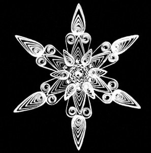 Quilled Snowflake Pattern and Christmas Ornaments